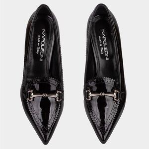 Napoleoni Black Patent Leather Heels